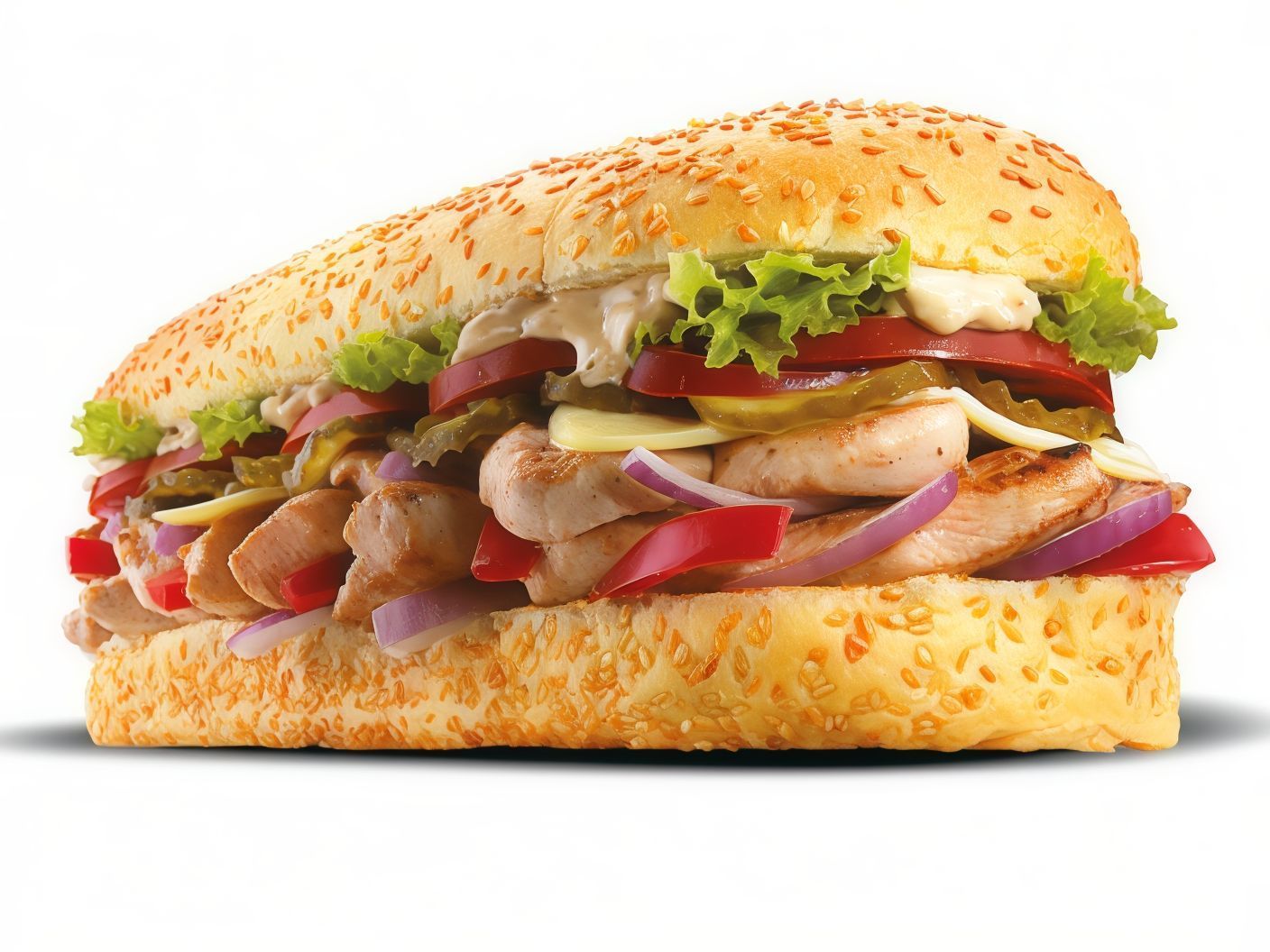 Large Magnum Mexican Chicken Sandwich
