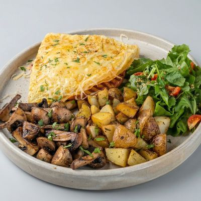 Mushroom & Cheese Omelette
