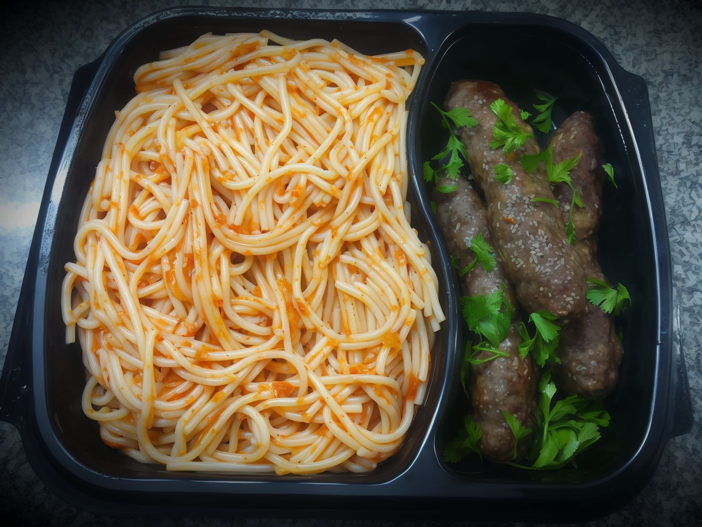 Pasta With Sauce With Kofta Hati