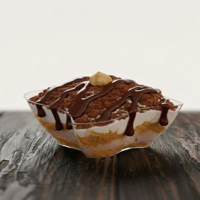 Kunafa cup with Nutella
