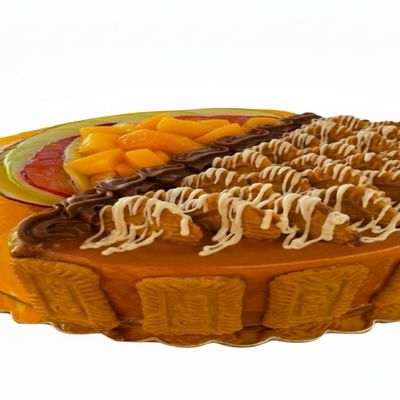 Lotus half & Fruit Half Cake torta- Size 24