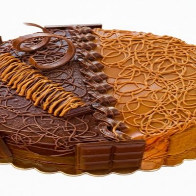 Lotus half & Chocolate Half Cake torta- Size 24