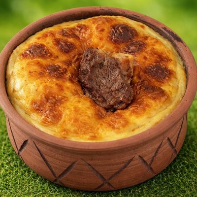 Oven-baked Rice Tagine with Meat