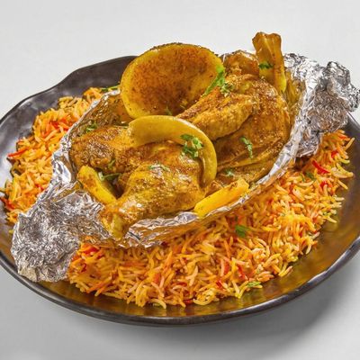 دجاج حنيذ مع أرز