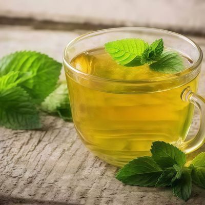 Green tea with mint