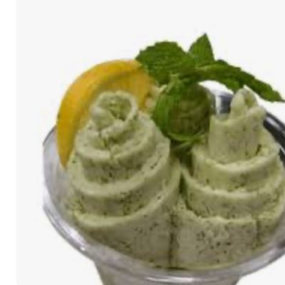 Lemon Mint Fresh Ice Cream Roll