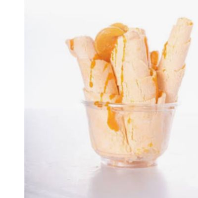Peach Roll Ice Cream