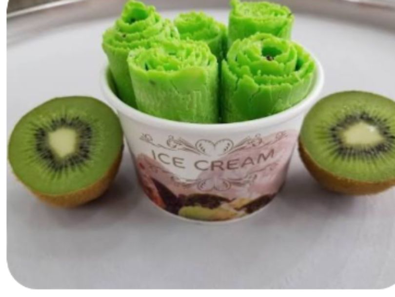 Kiwi Roll Ice Cream