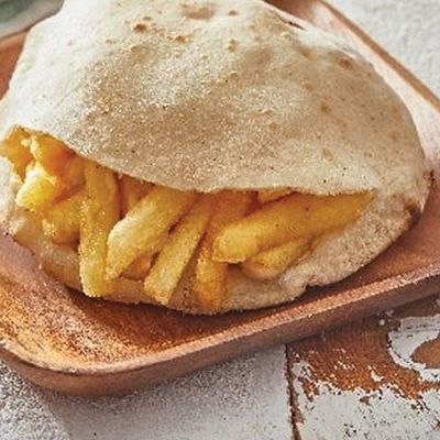 Fried Cheese Sandwich With Potatoes