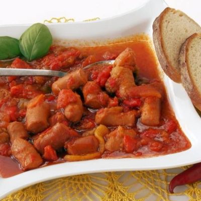 Cooked Sausage Dish