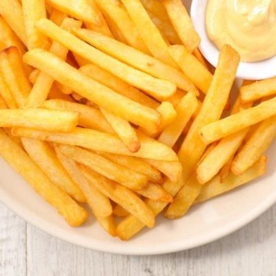 Finger Potatoes on Baba Ghanoush