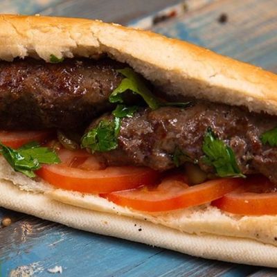Grilled Kofta sandwich