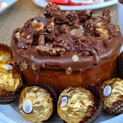 Nutella Casserole With Ferrero Rocher Pieces