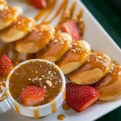 Mini Caramel Pancakes