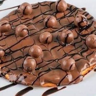 Nutella with Maltesers pieces waffle