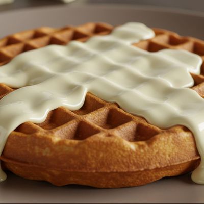 White chocolate waffle