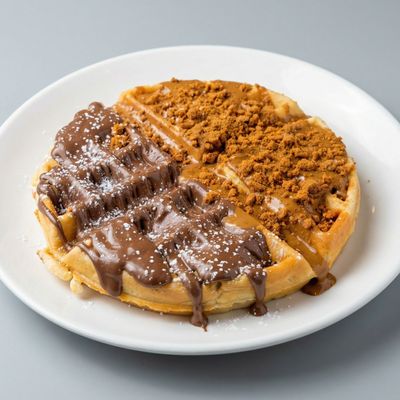 half original Nutella and half Lotus Waffle