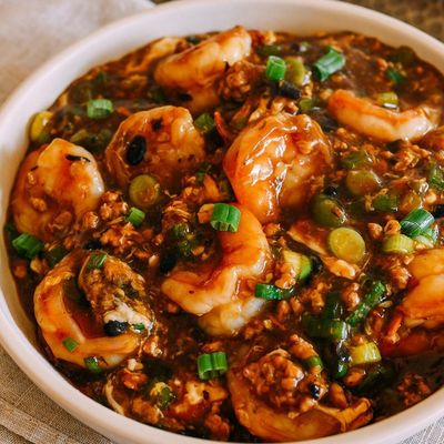 Shrimp wok with oyster sauce