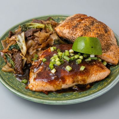 Wok fish with oyster sauce
