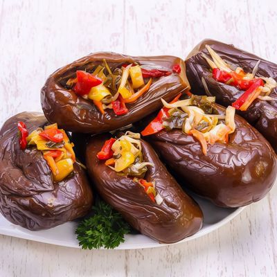Pickled eggplant dish