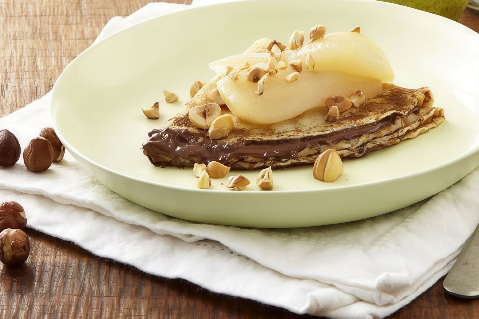 Nutella Chocolate With Hazelnut Crepe