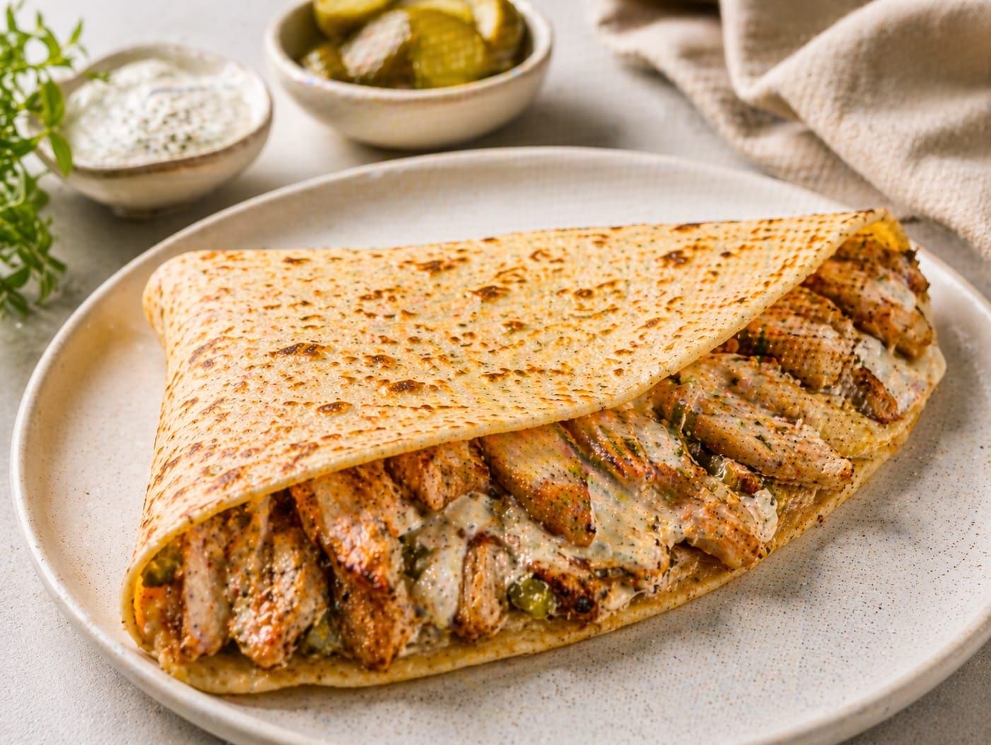Chicken Shawarma Crepe