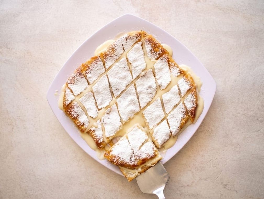 Sugar and cream pie
