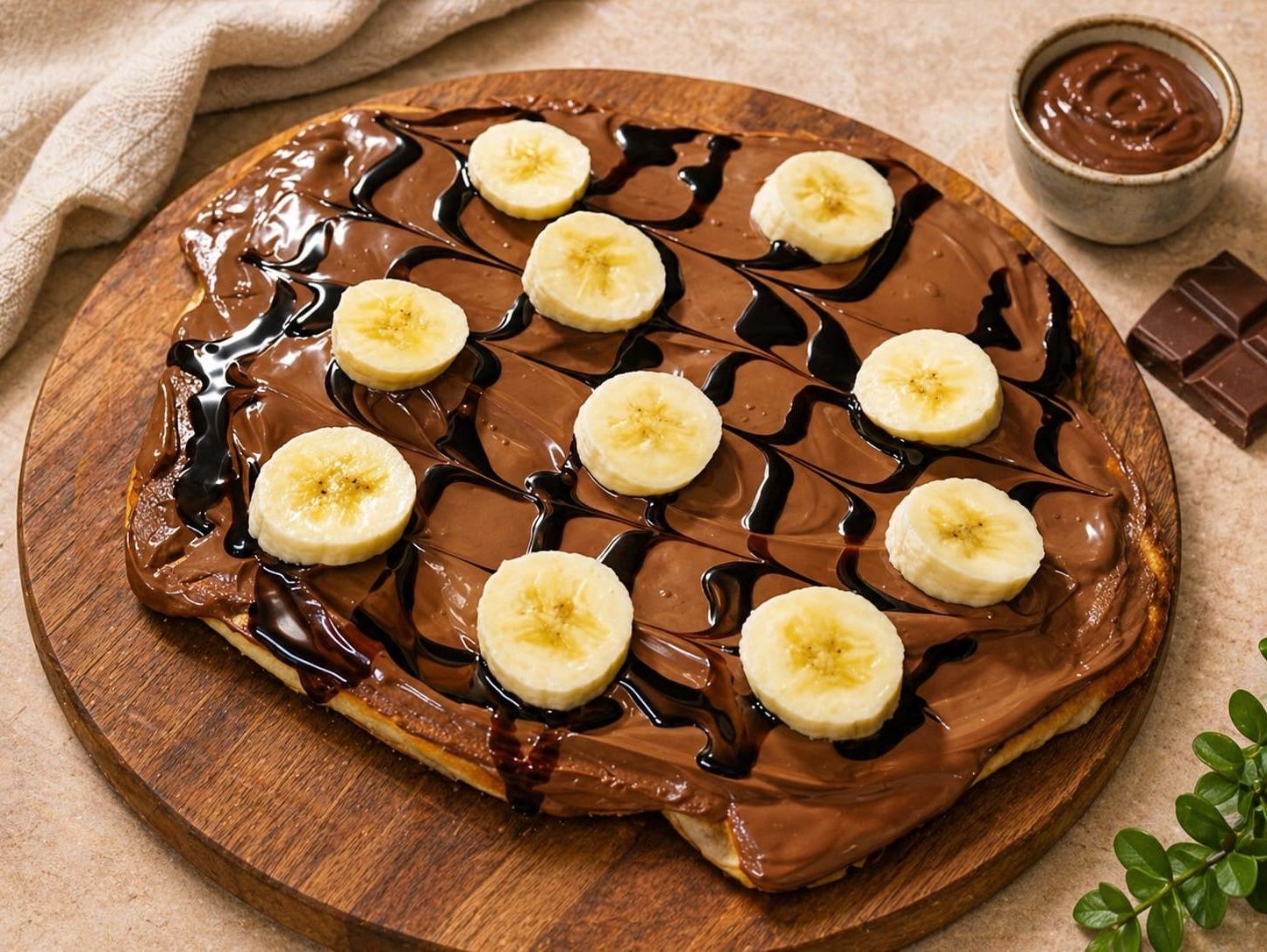 Nutella Banana Pie