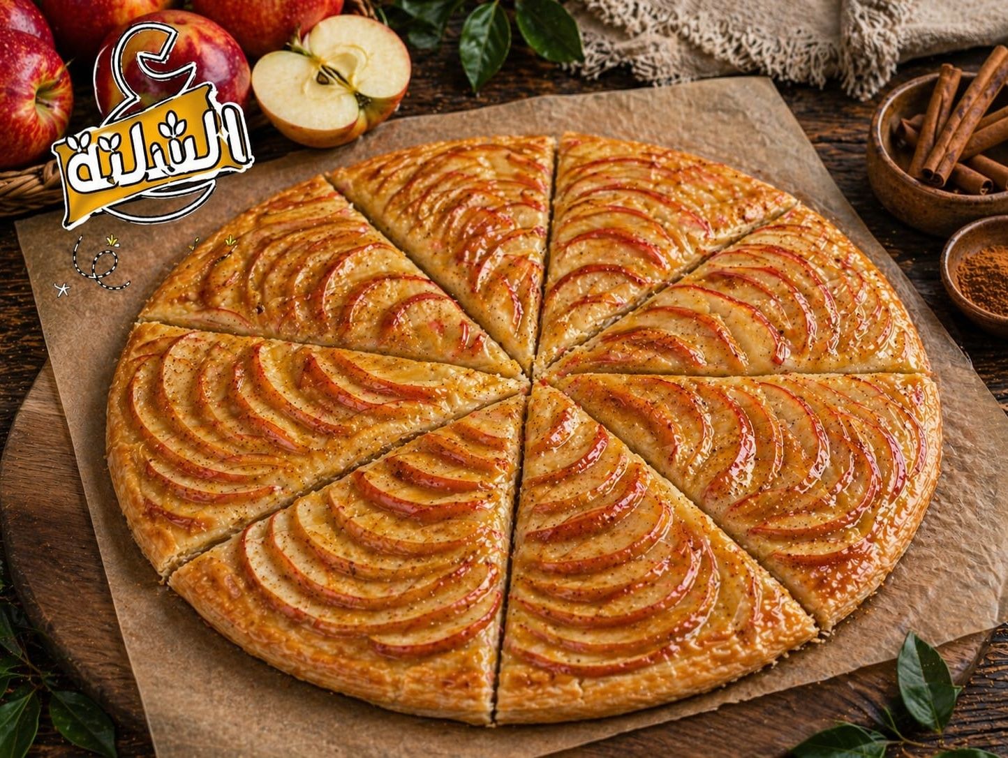 Apple and cinnamon pie