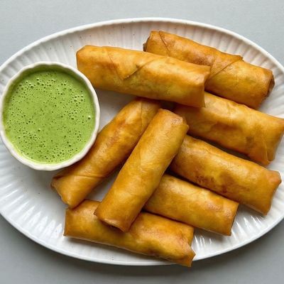 Salmon Spring Rolls