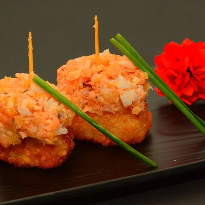 Nigiri Shrimp Salmon Crispy Rice