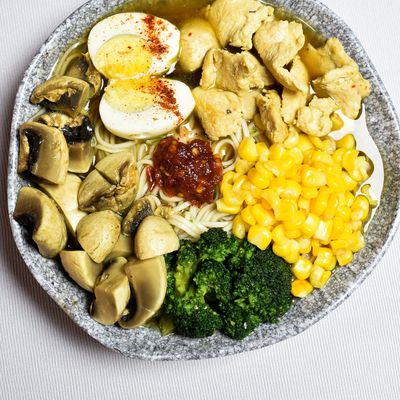 Spicy Ramen SoupWith Vegetables