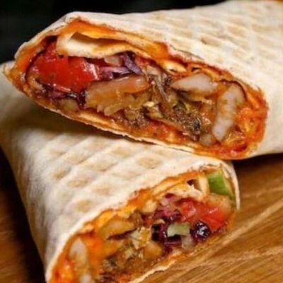 Chicken Fajita Syrian Sandwich