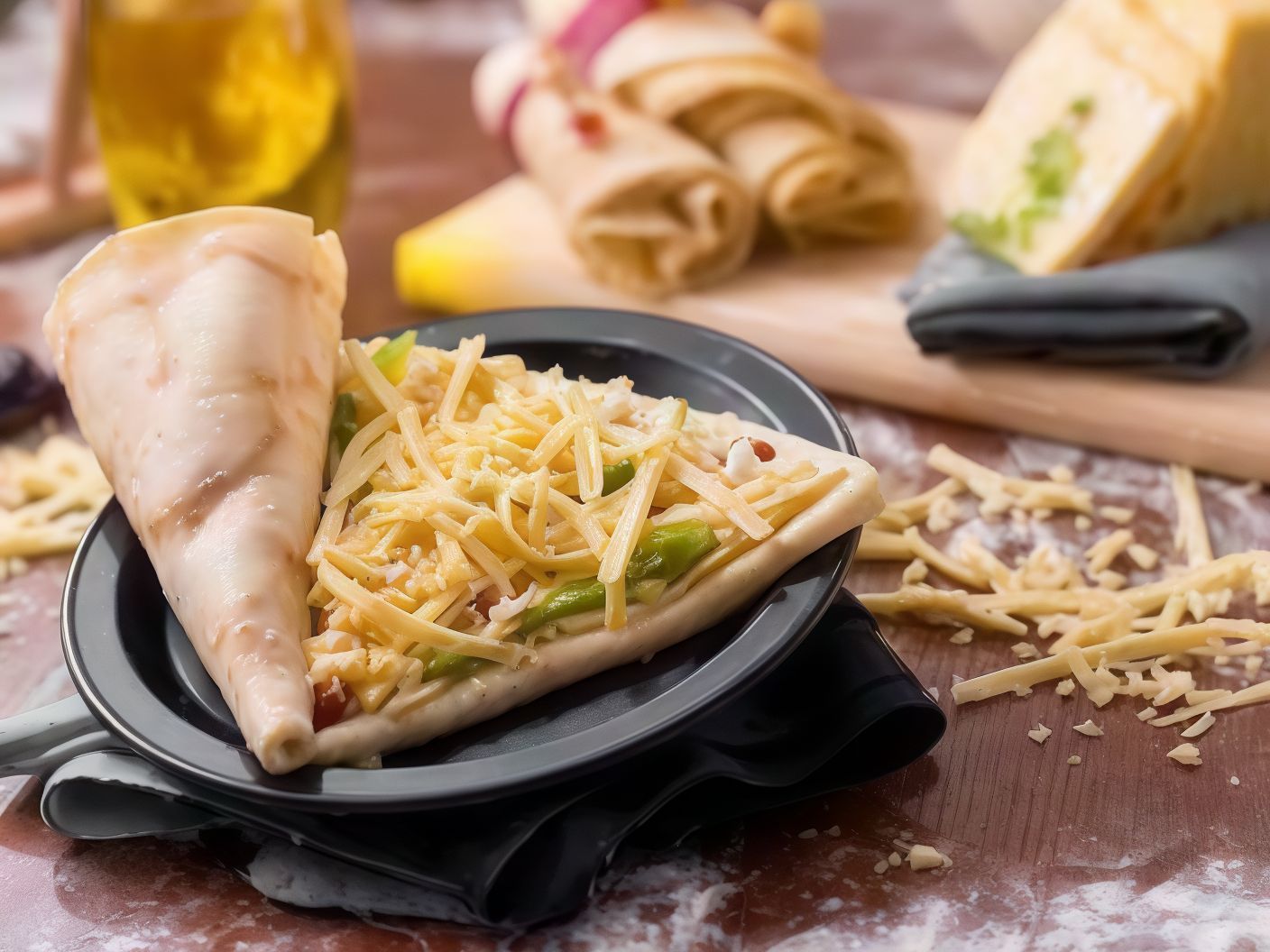 Mix Cheese And Chicken Tortilla