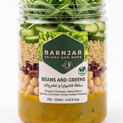Bean and Vegetable Salad Jar