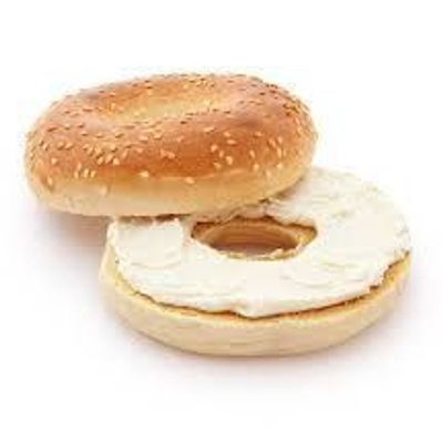 White Bagel with Cream Cheese
