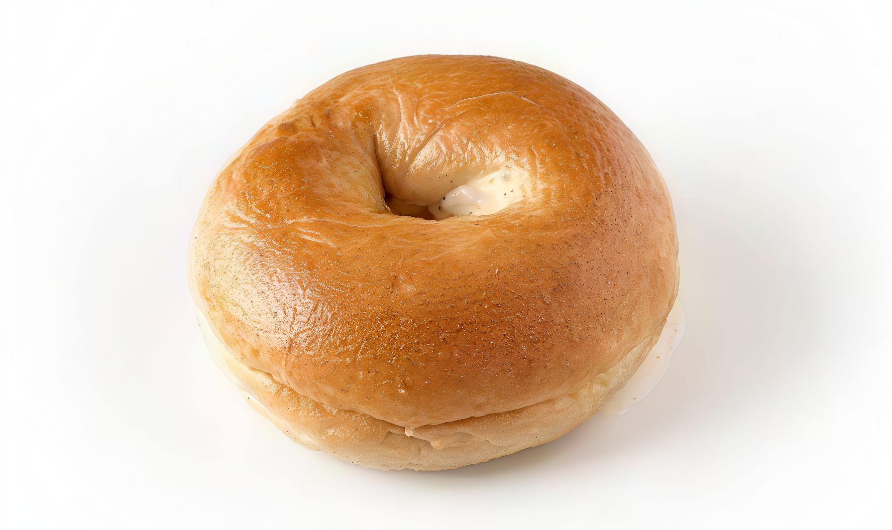 Turkey & Cheese White Bagel