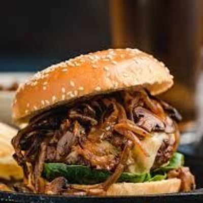 bacon mushroom beef
