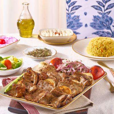 Shashlik meat platter