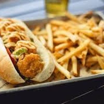 Fried shrimp sandwich, Shami bread