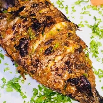 Tilapia Or Fillet + Rice + Salads + Bread