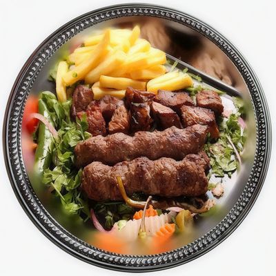 Charcoal-Grilled Mixed Barqi Lamb Kebab
