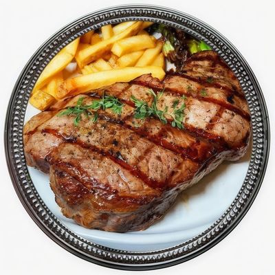 Charcoal-Grilled Steak