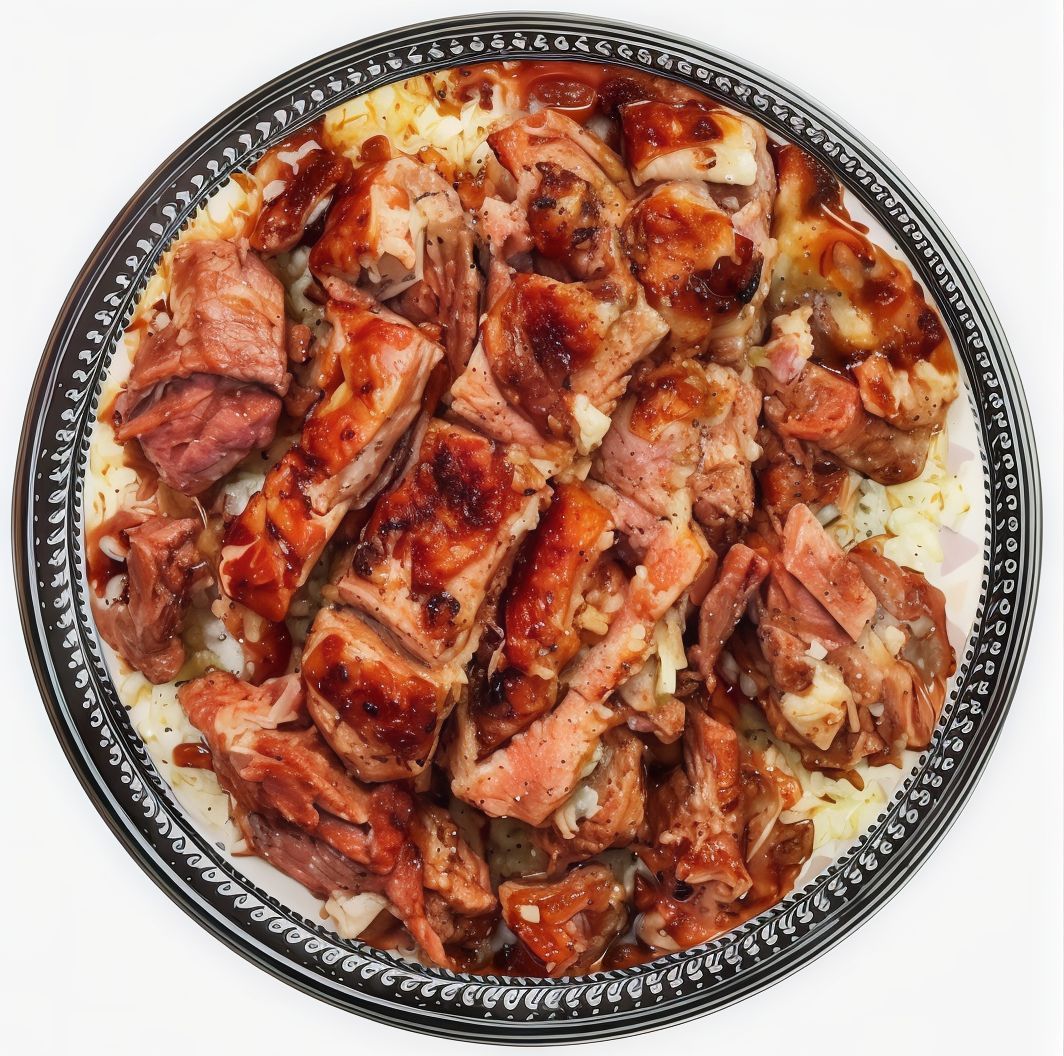 Fattah with Meat Cassserole