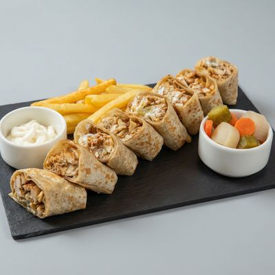 وجبة شاورما عربية فردية