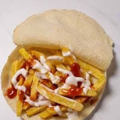 Potato Sticks ketchup Sandwich