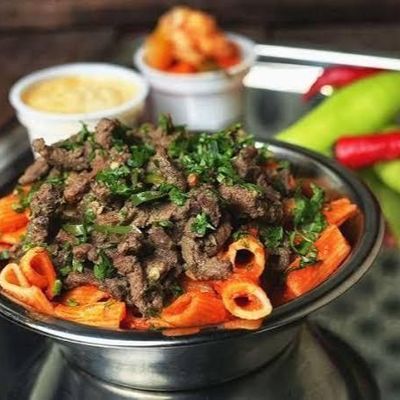 طاجن باستا بالكبدة