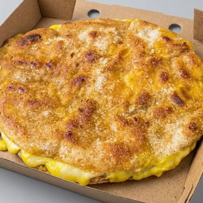 Lamb hawawshi with sausage and cheese
