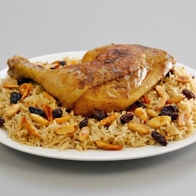 Quarter Biryani Chicken thigh With Rice And Sauce