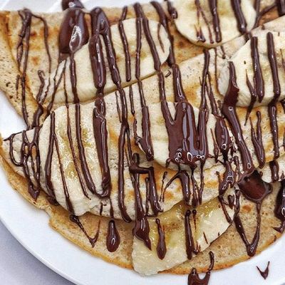 Chocolate and Banana Crepe